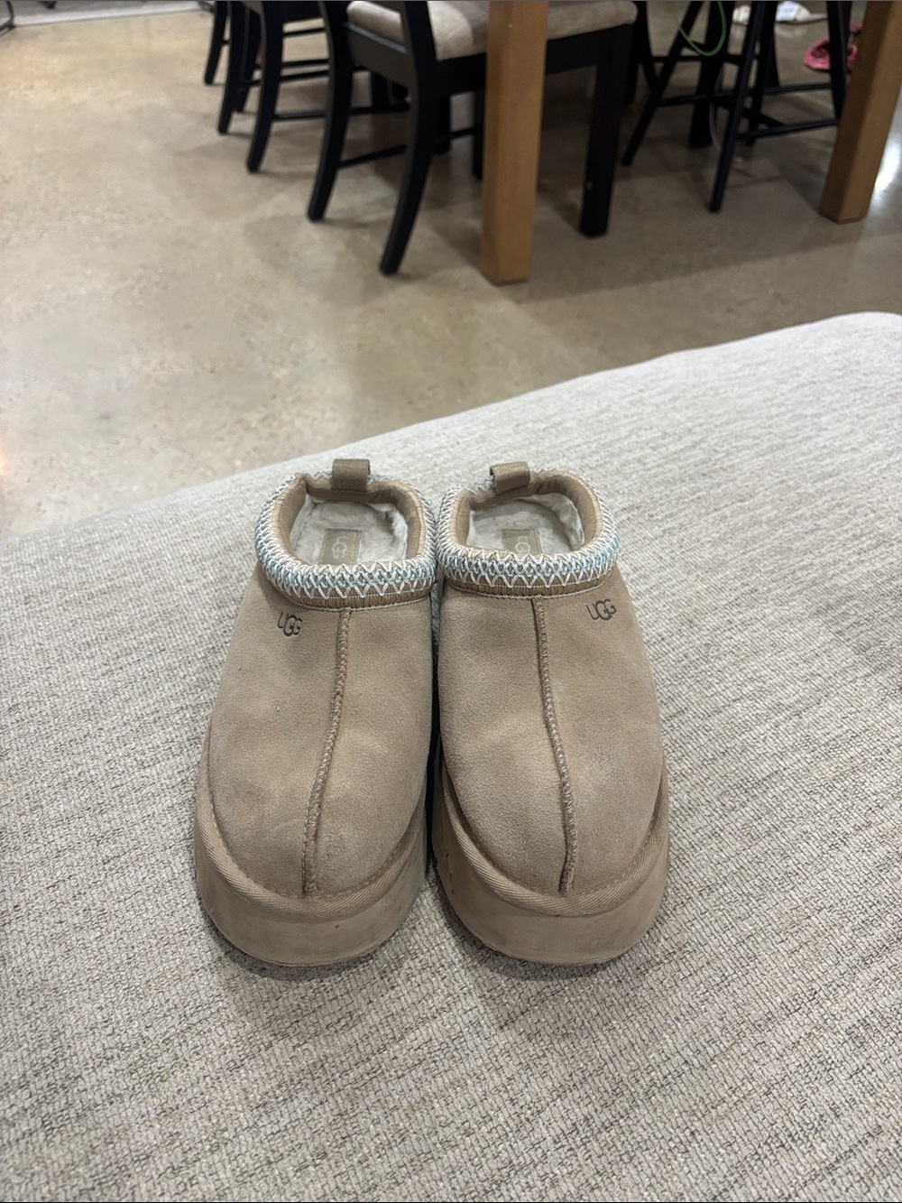 UGG Women's Slip-On Cozy Shearling Mule - Sand - Picture 2 of 9
